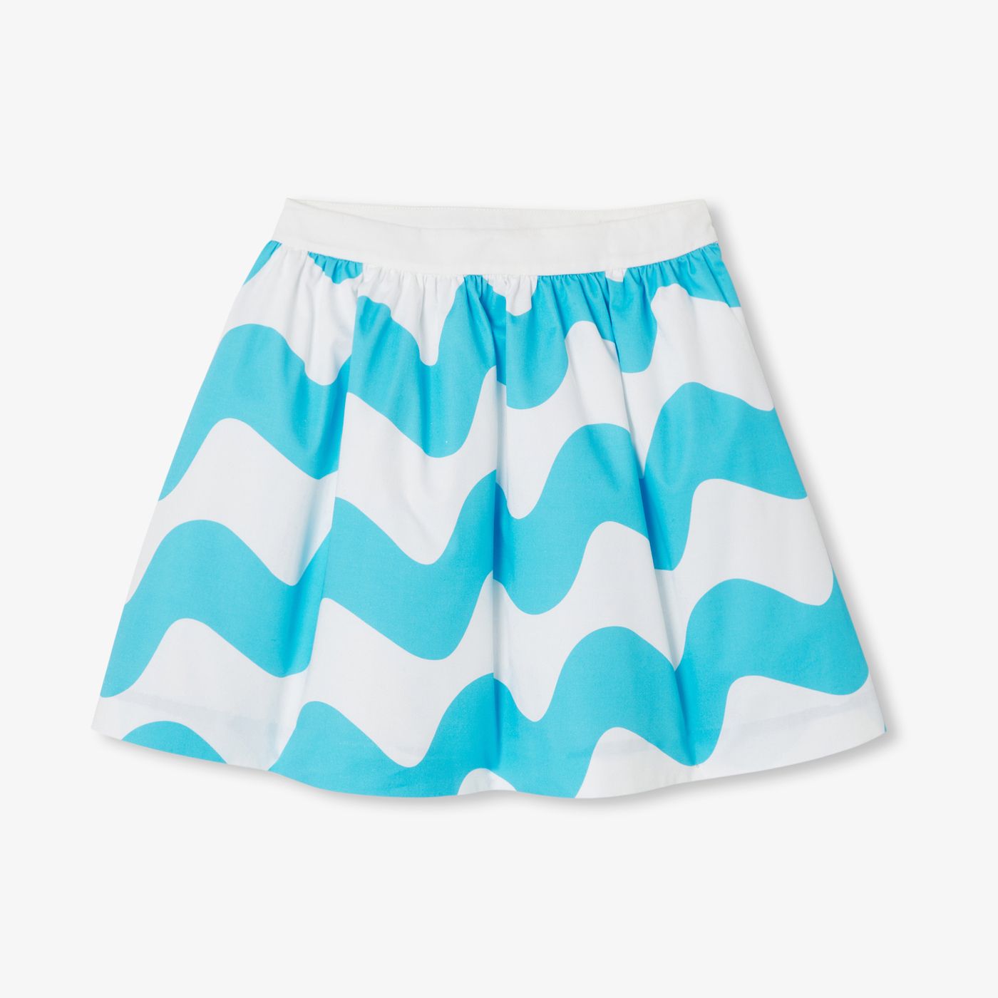 Skirt Occasion Girl - White/Light Blue