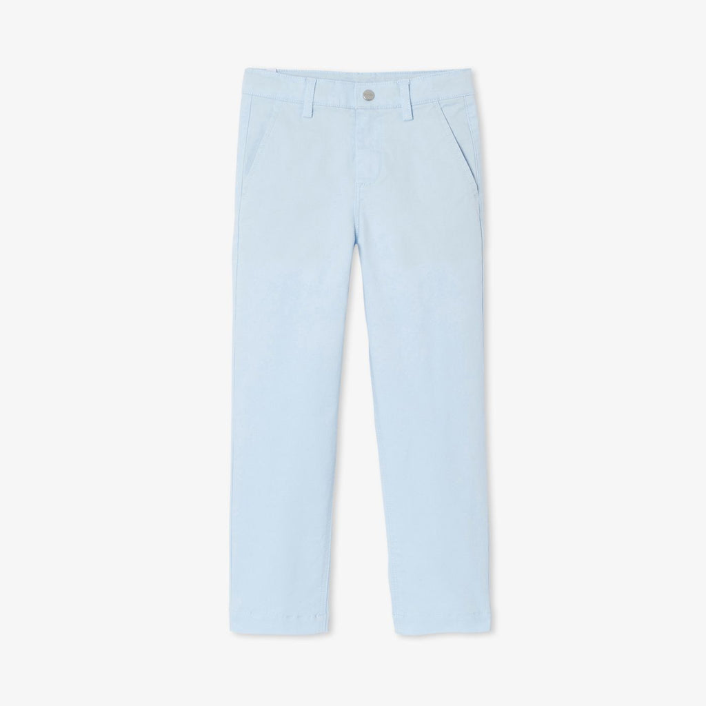Boy straight twill trousers - Cloud
