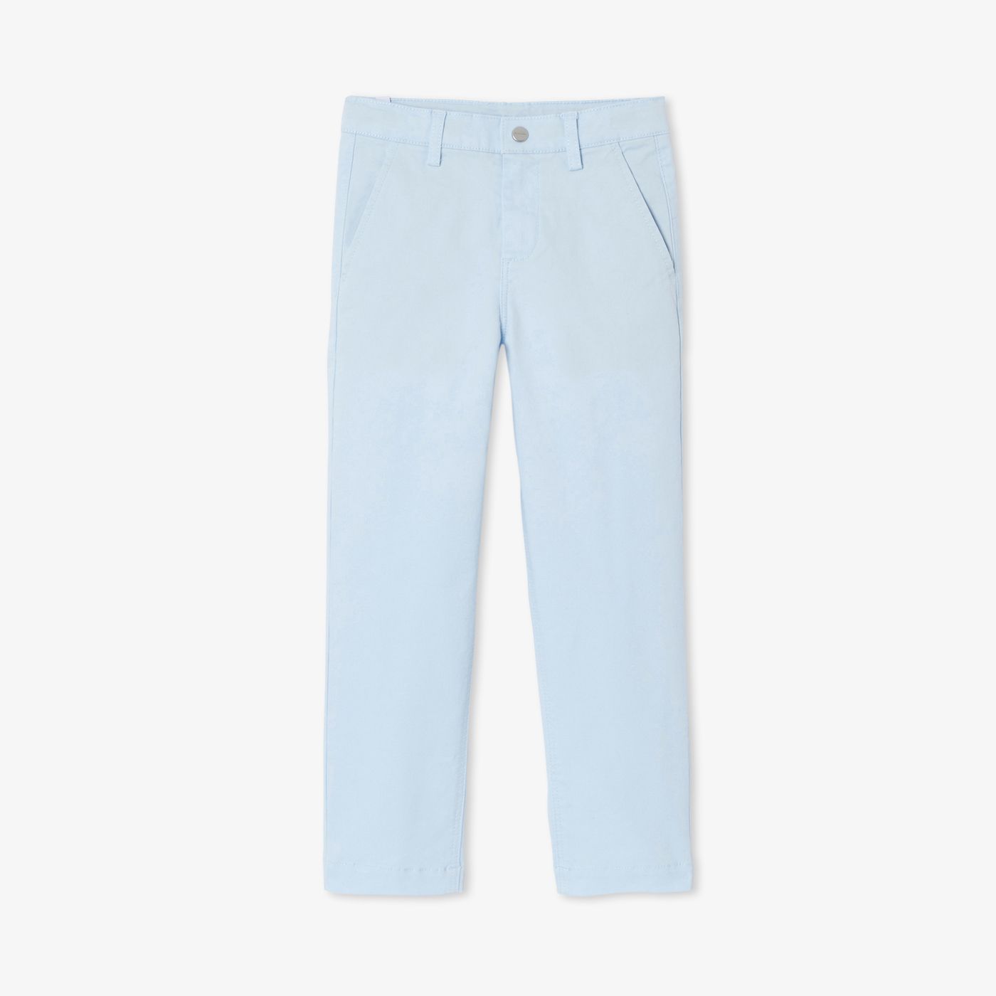 Boy straight twill trousers - Cloud