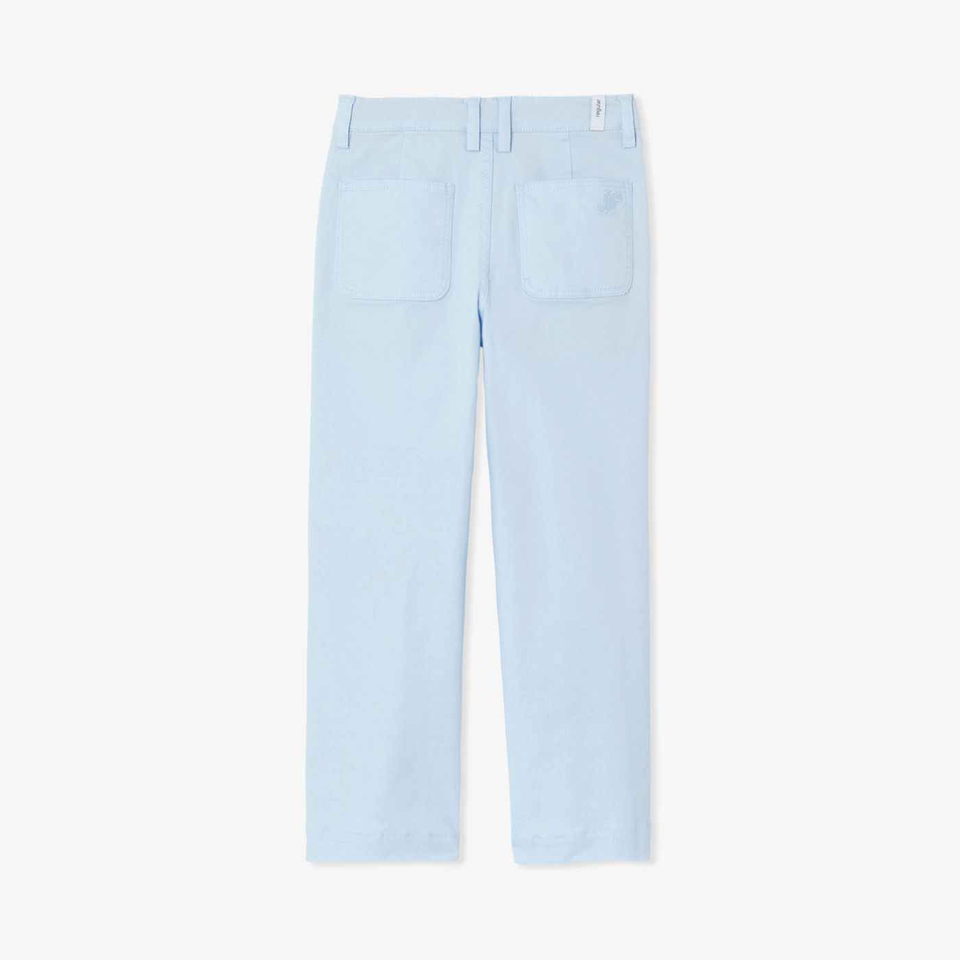 Boy straight twill trousers - Cloud