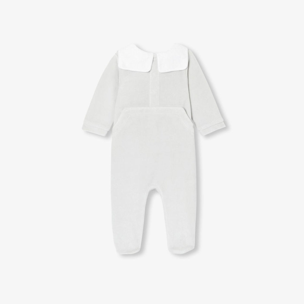 Pyjamas in Velvet Neonati - Grigio Ghiaccio