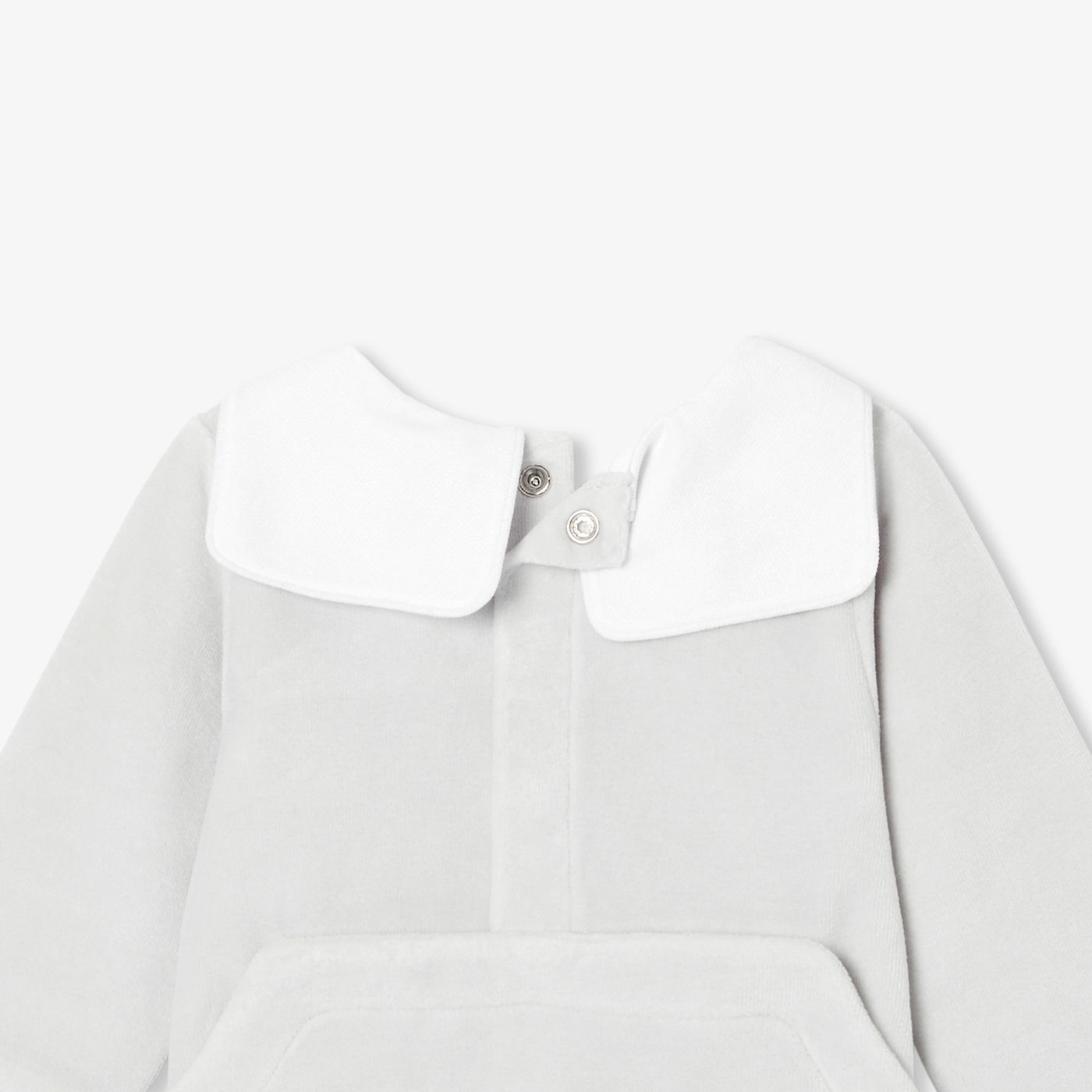 Pyjamas in Velvet Neonati - Grigio Ghiaccio