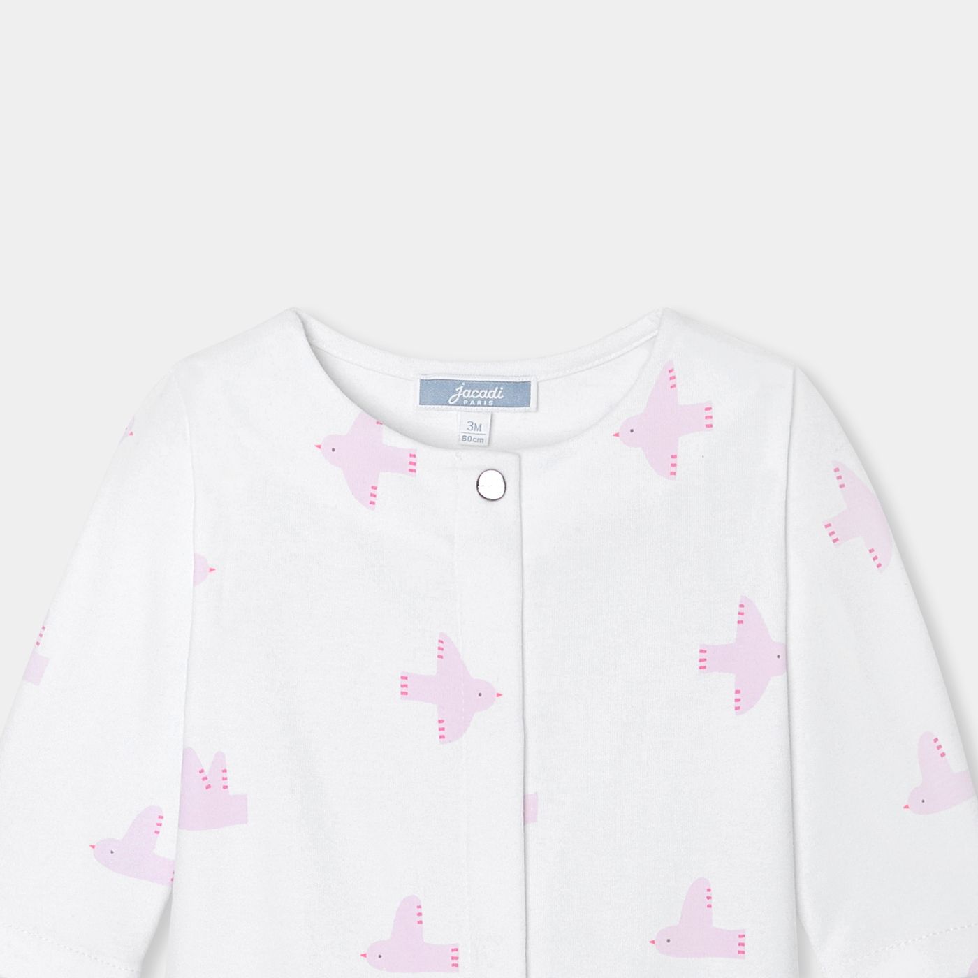 Baby girl jumpsuit in interlock