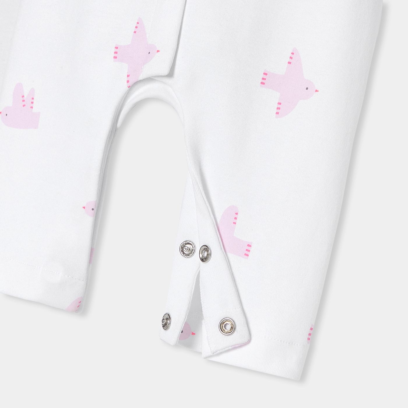 Baby girl jumpsuit in interlock