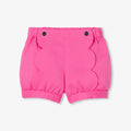 Baby girl twill shorts - Geranium