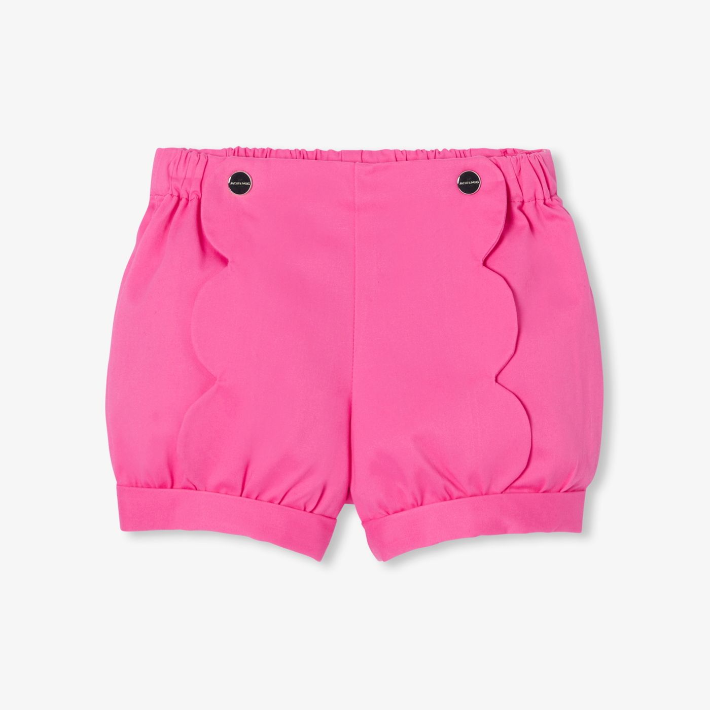 Baby girl twill shorts - Geranium