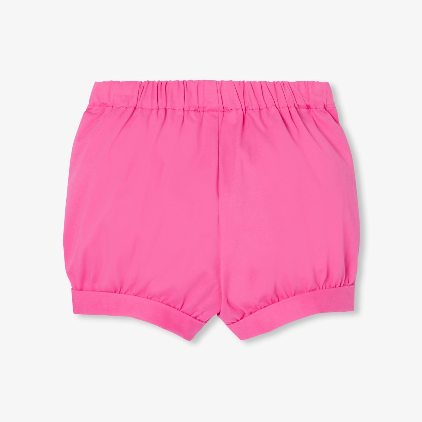 Baby girl twill shorts - Geranium