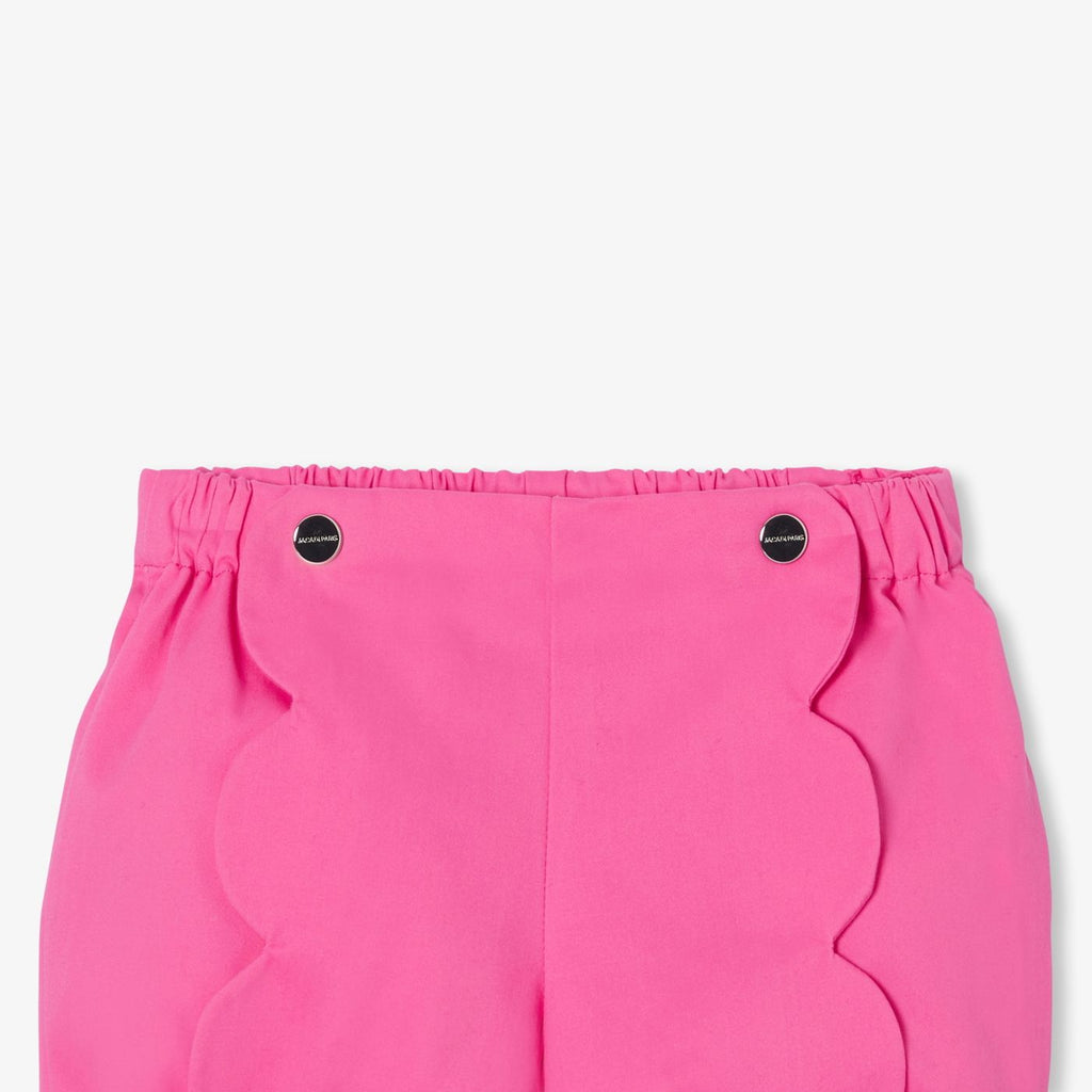 Baby girl twill shorts - Geranium