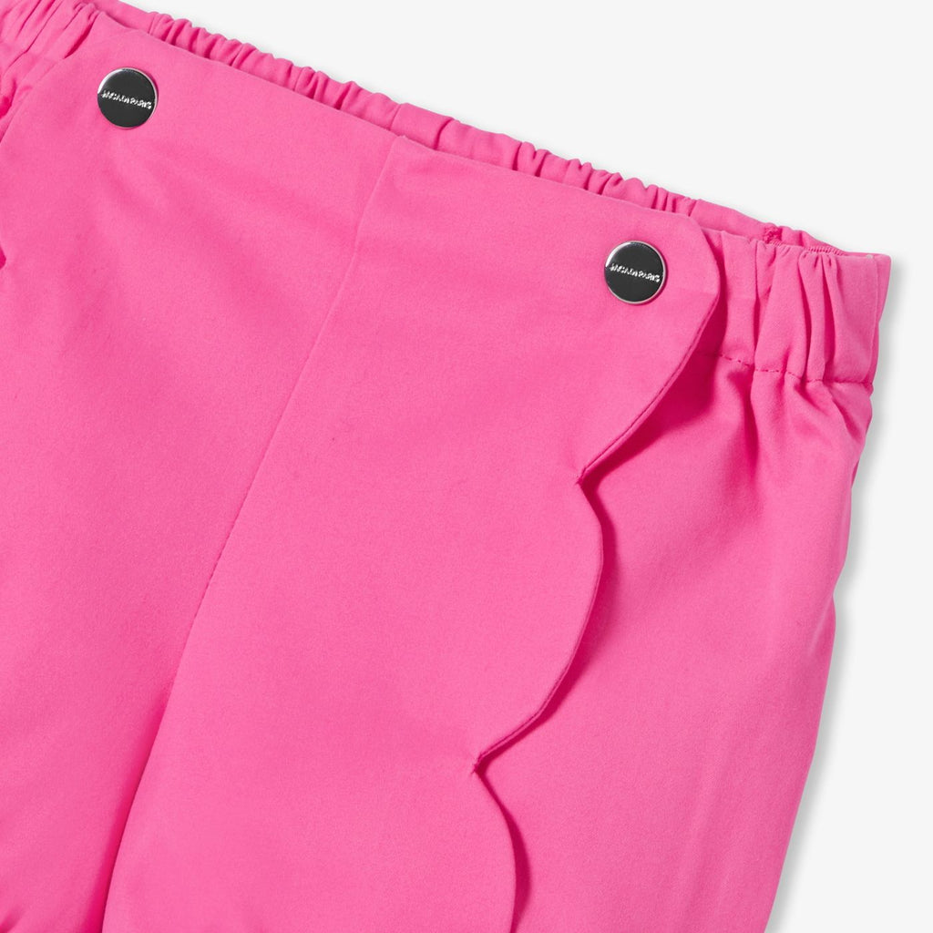 Baby girl twill shorts - Geranium