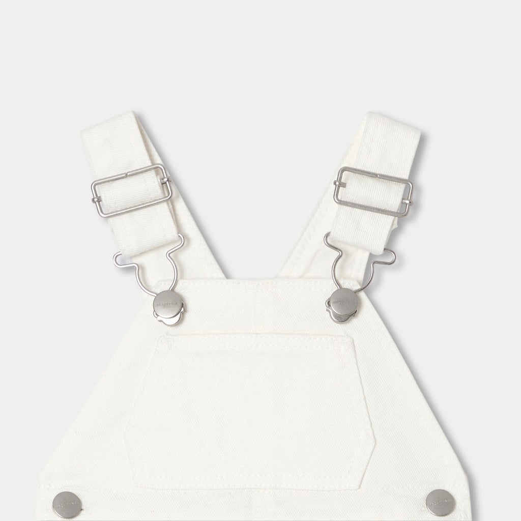 Dungarees in Canvas Baby Boy - Jacadi Sweet White