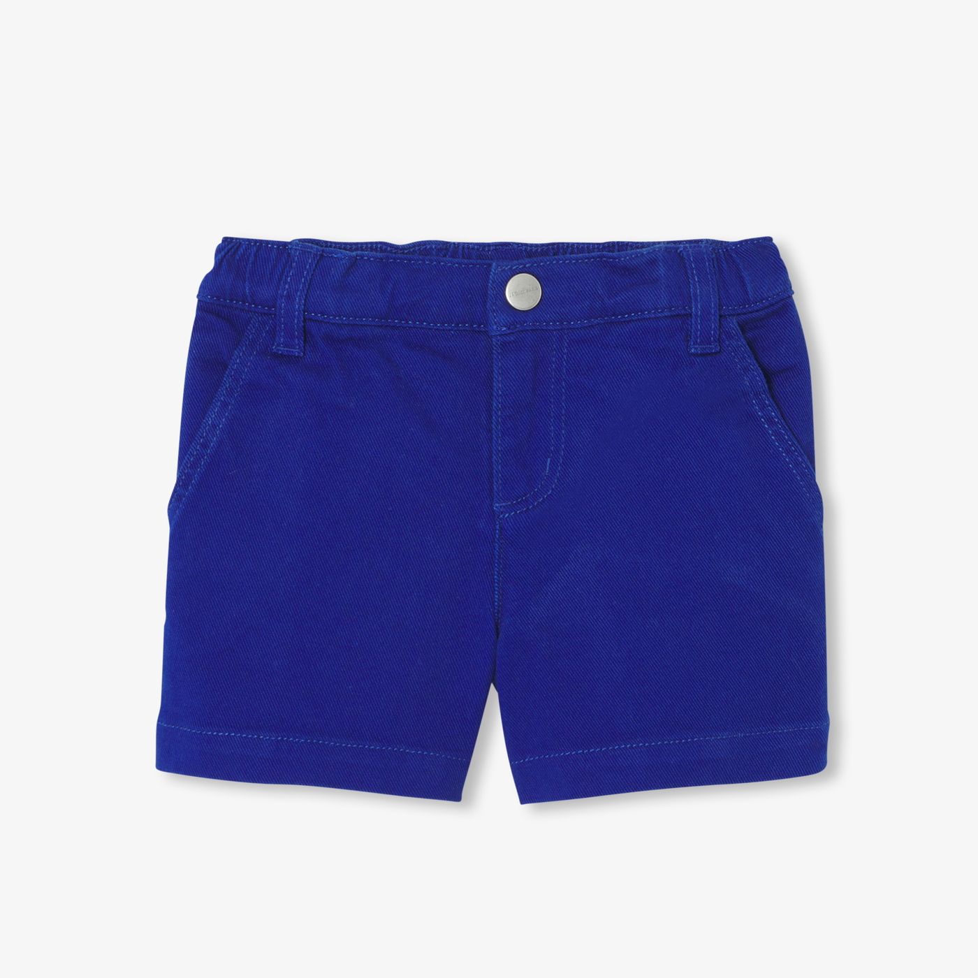 Baby boy twill shorts - Cobalt Blue