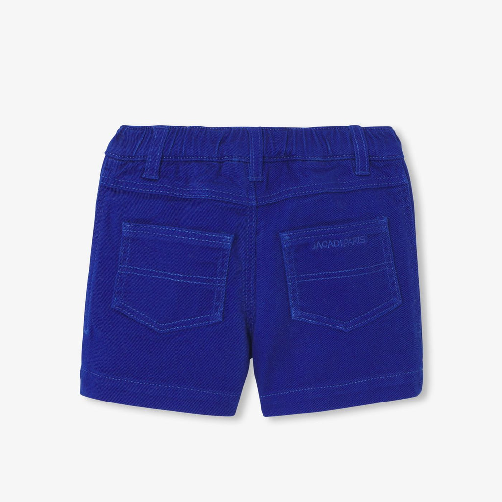 Baby boy twill shorts - Cobalt Blue