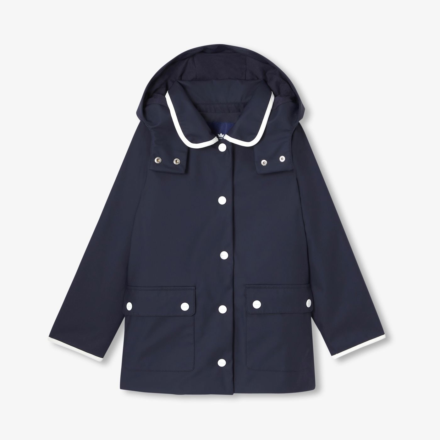 Cerata With Cappuccio Girl - Blu Navy Jacadi