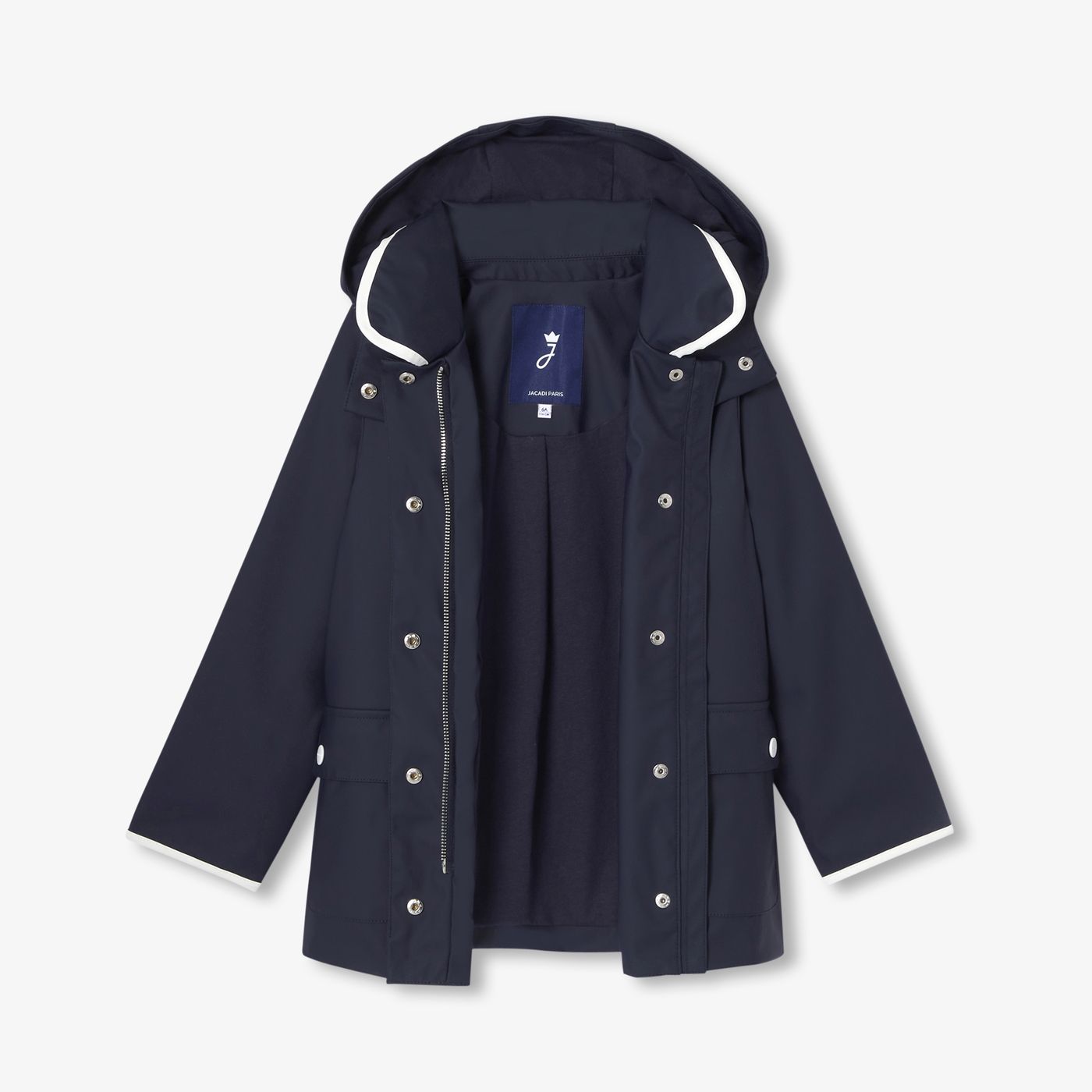 Cerata With Cappuccio Girl - Blu Navy Jacadi