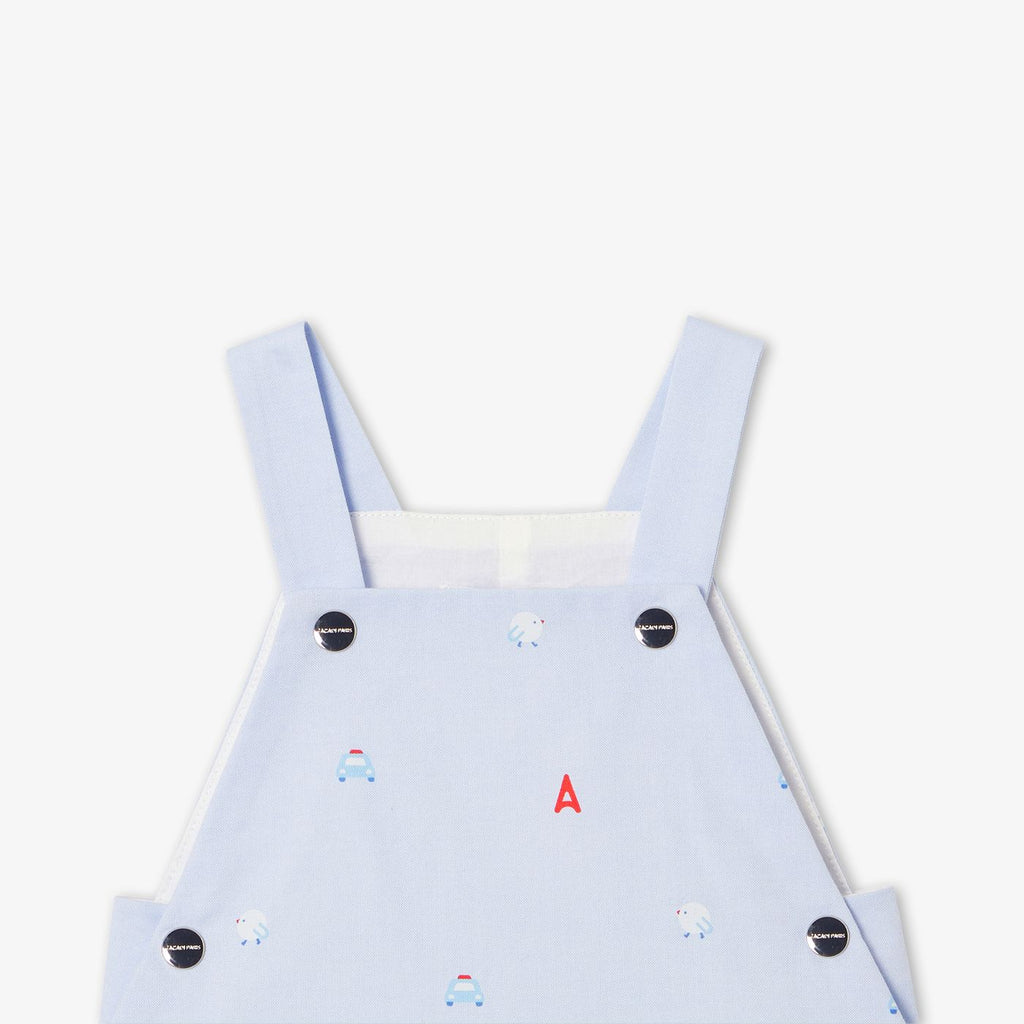 Short Dungarees Baby Boy - Blue/Multicolour