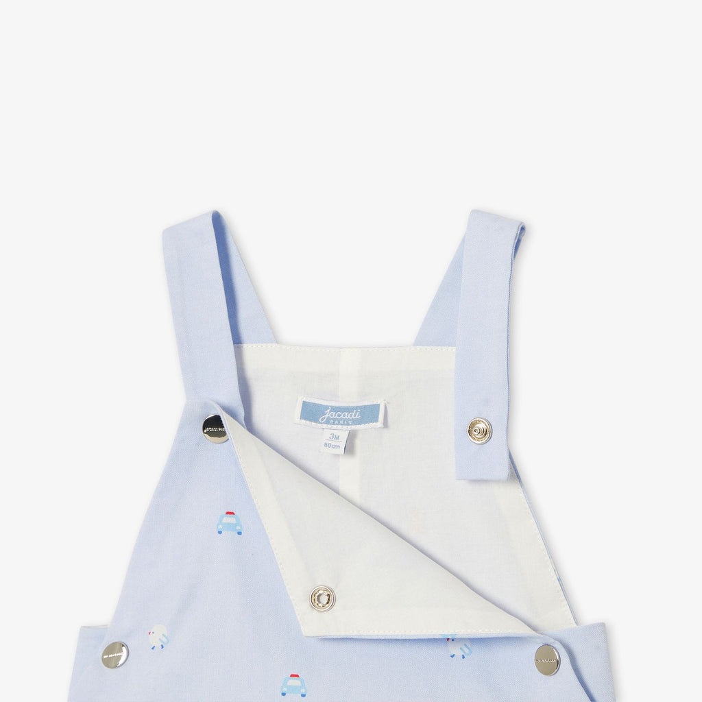 Short Dungarees Baby Boy - Blue/Multicolour