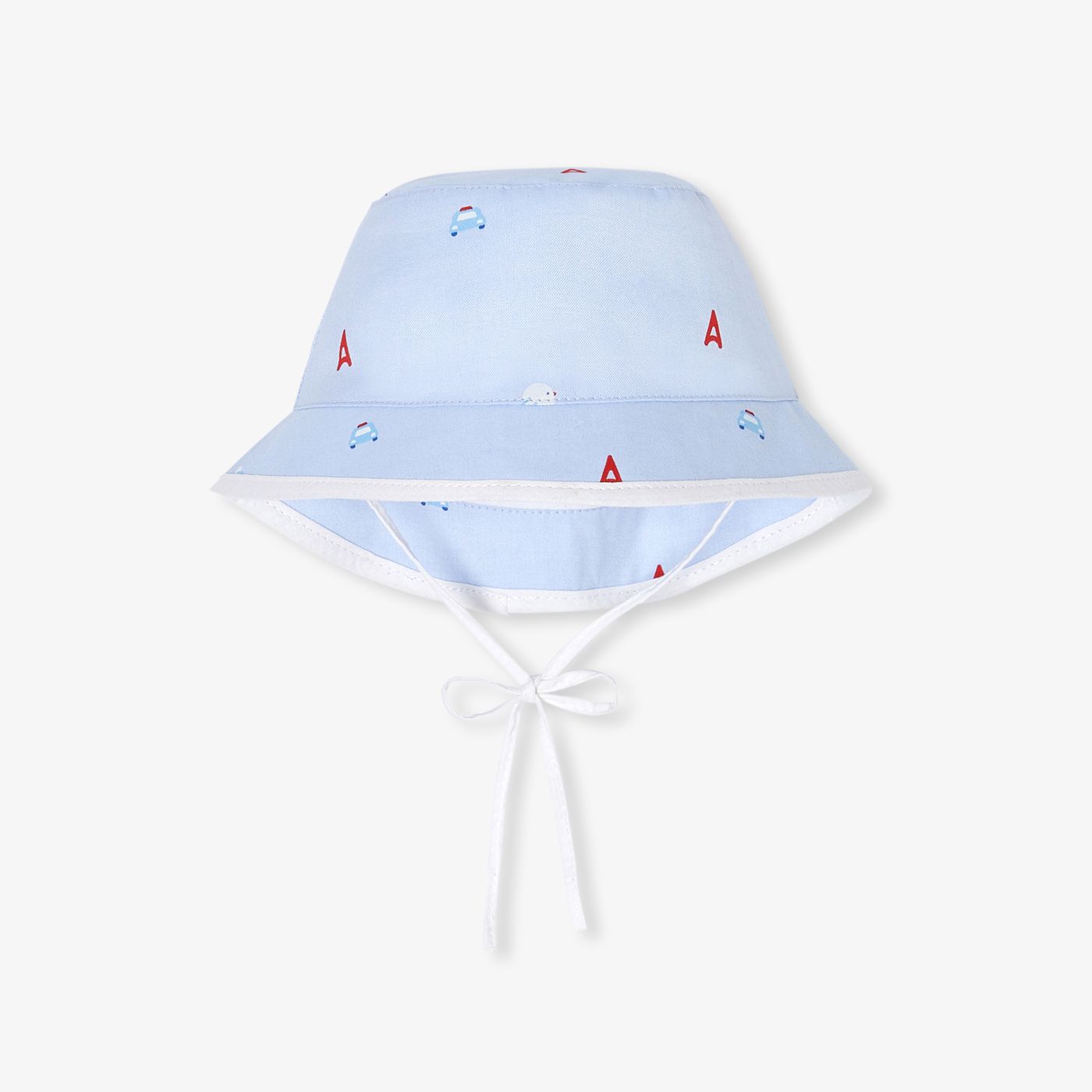 Hat Pescatore Baby Boy in Oxford - Blue/Multicolour