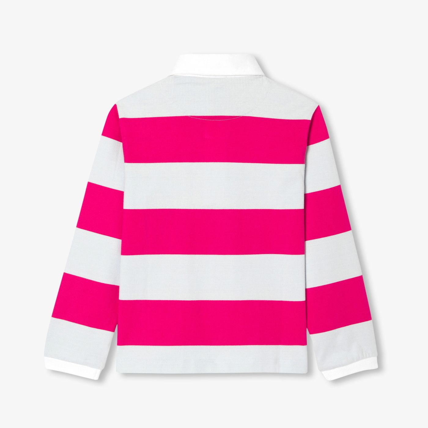 Polo shirt a Long-sleeved Boy - Pink/Blue