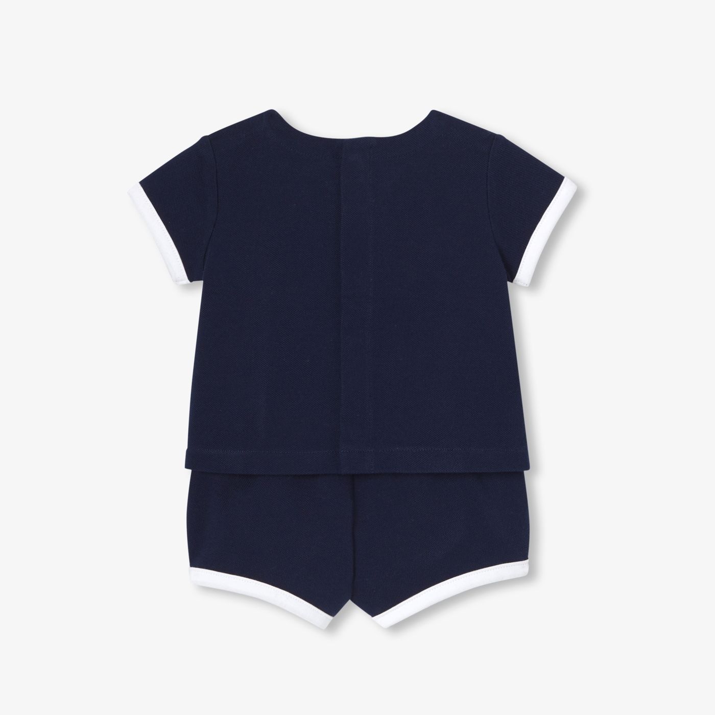 Baby boy short outfit set - Light Navy