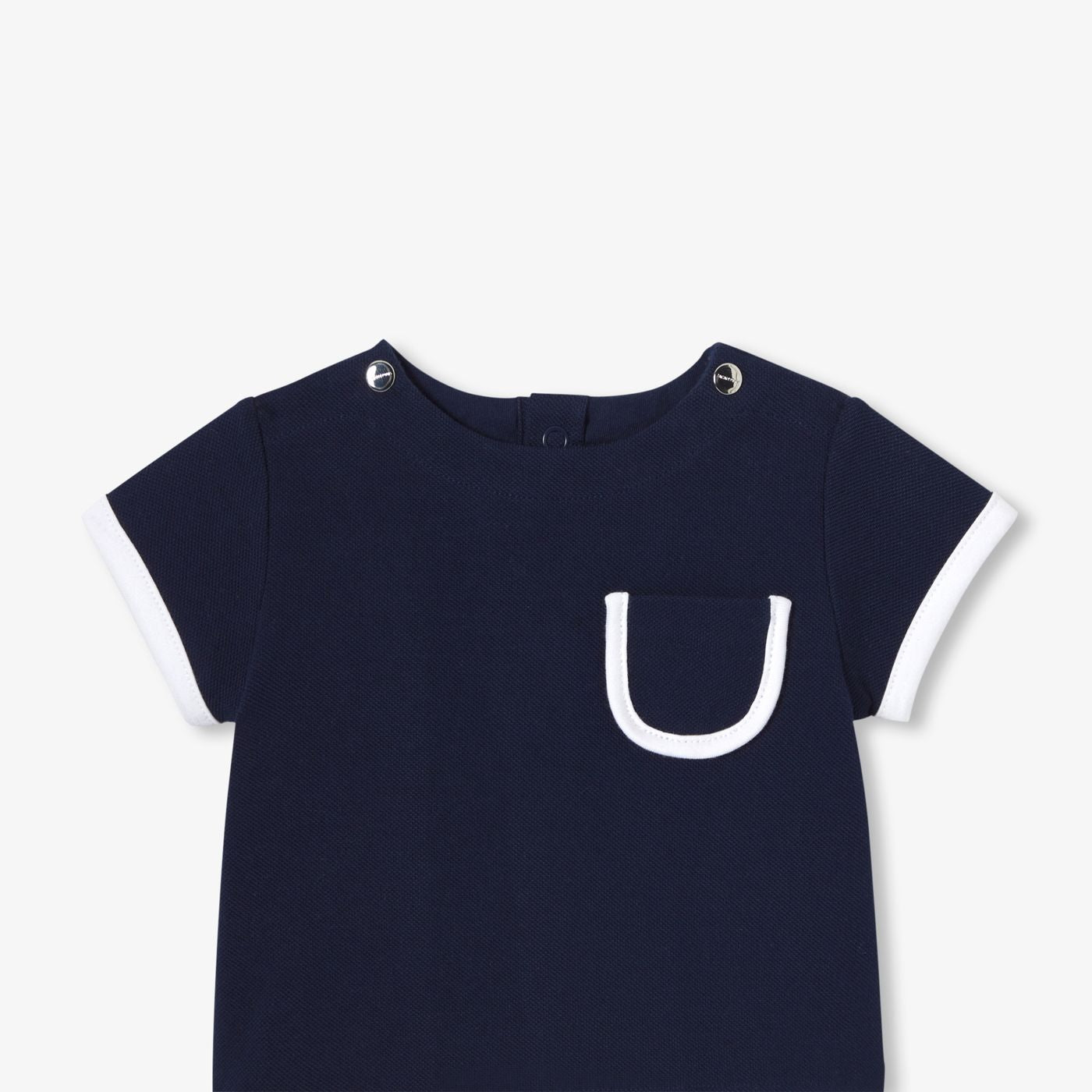 Baby boy short outfit set - Light Navy