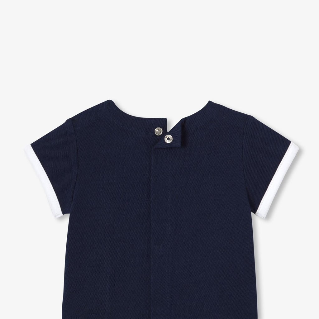 Baby boy short outfit set - Light Navy