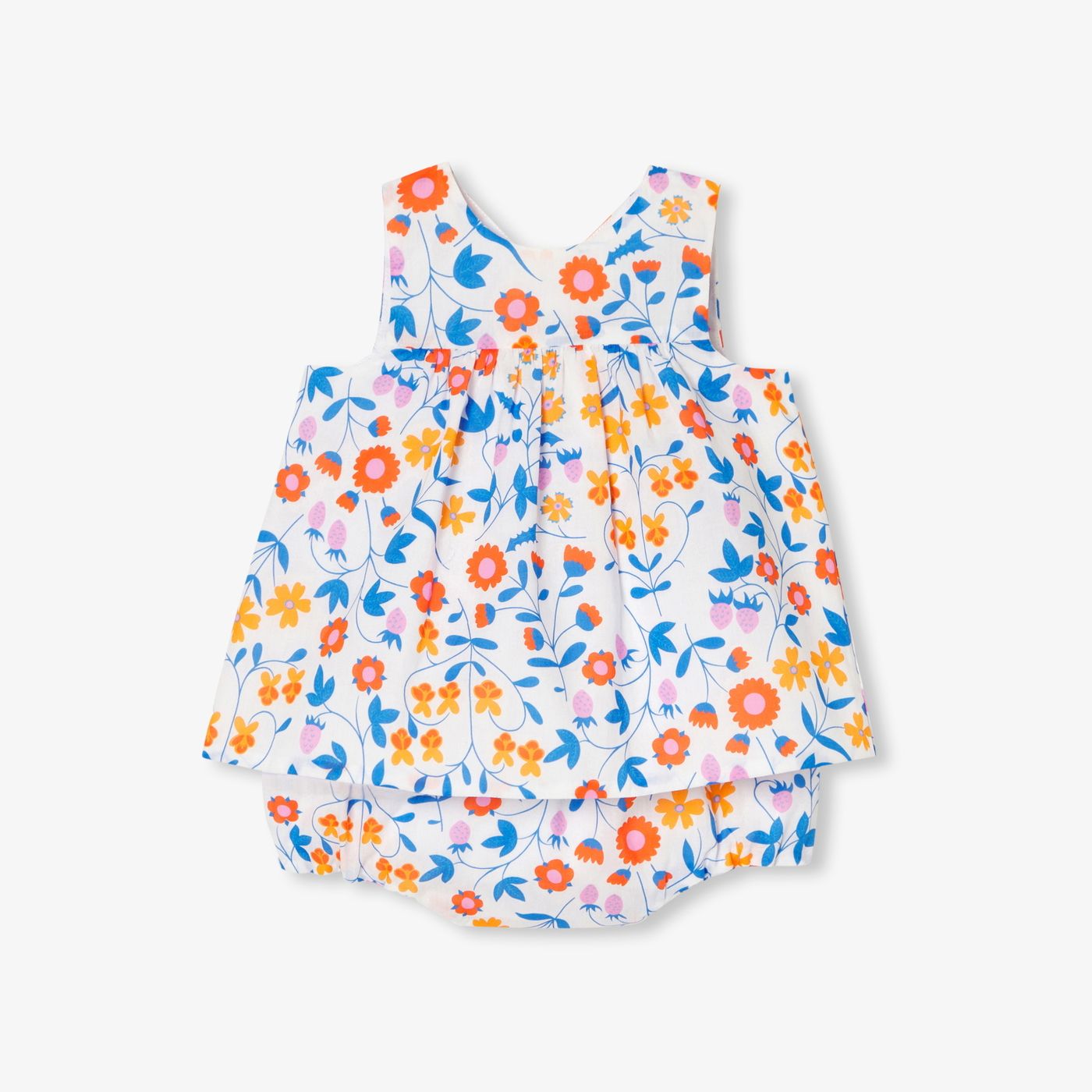 Outfit Set Newborn Baby Girl - White/Multicolour