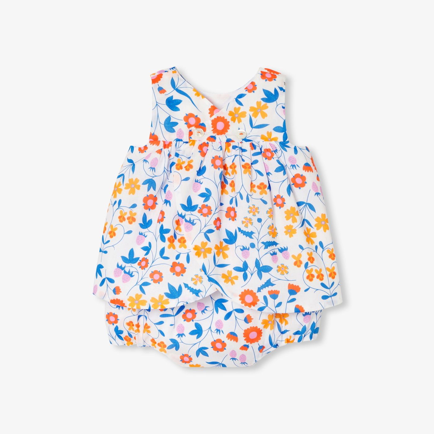 Outfit Set Newborn Baby Girl - White/Multicolour