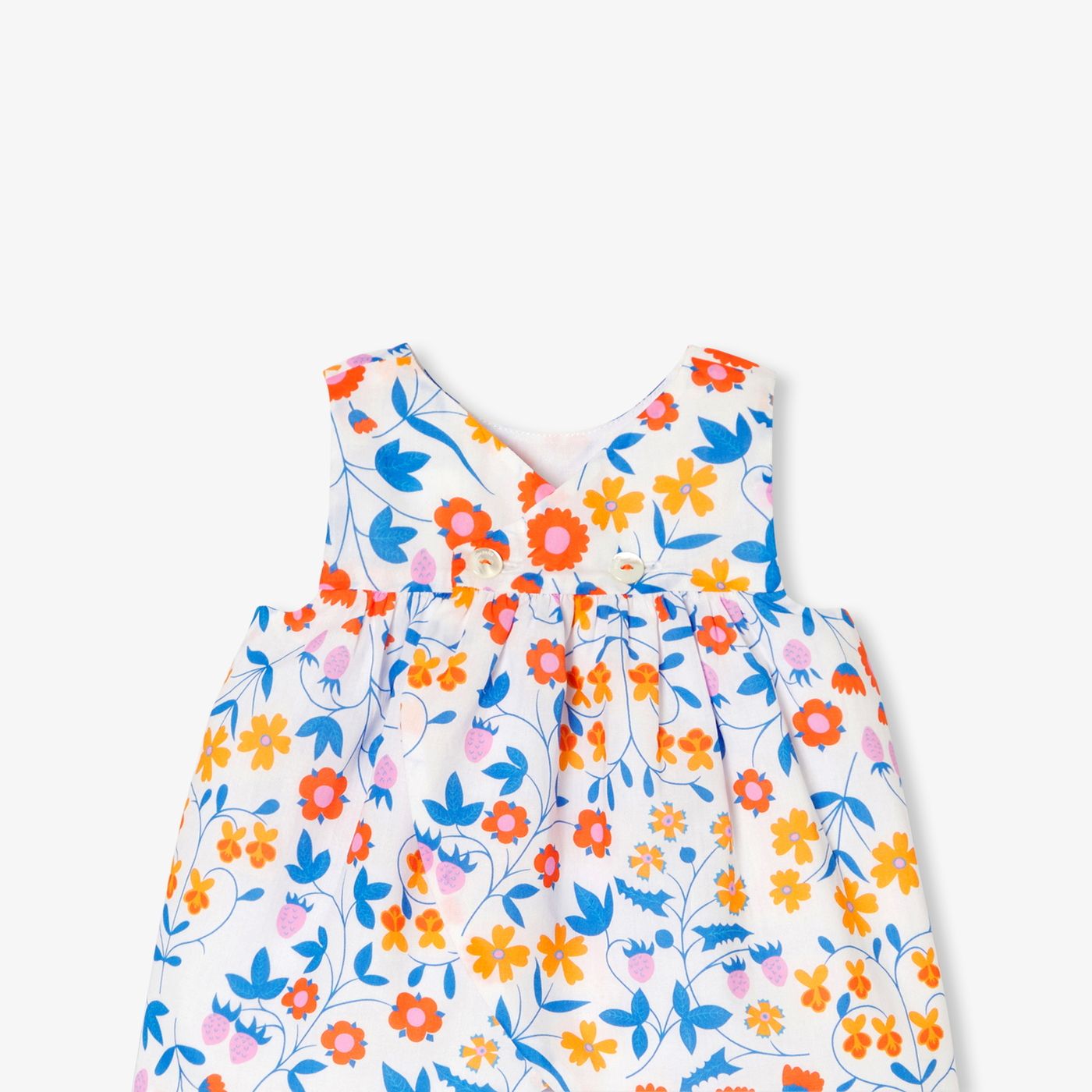 Outfit Set Newborn Baby Girl - White/Multicolour