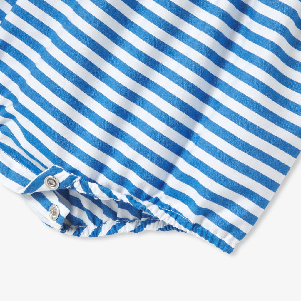Romper Baby Girl - White/Light Blue