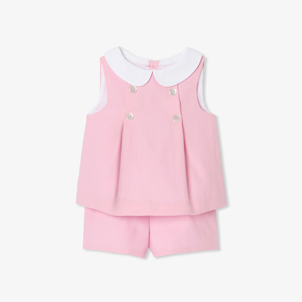 Baby girl occasion outfit set - Soft Pink