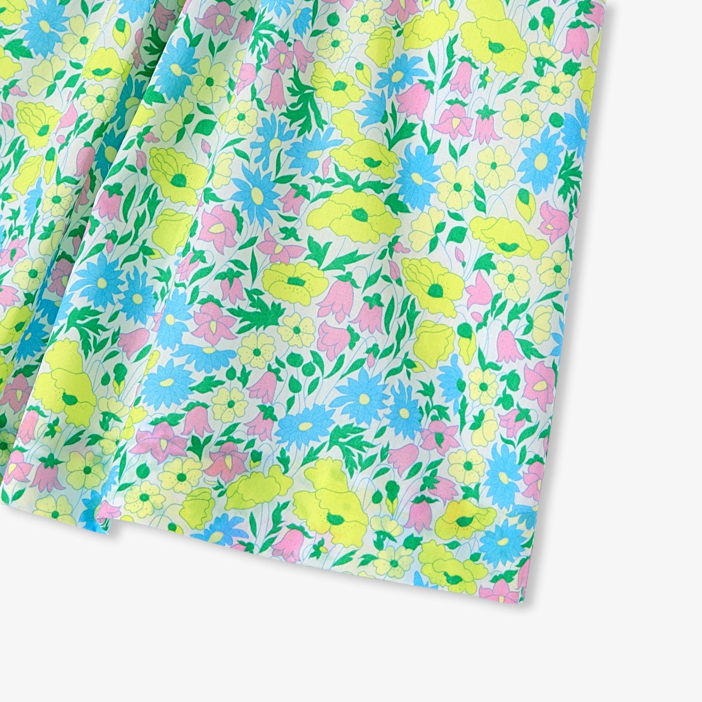 Dress in Liberty Fabric Baby Girl - White/Multicolour