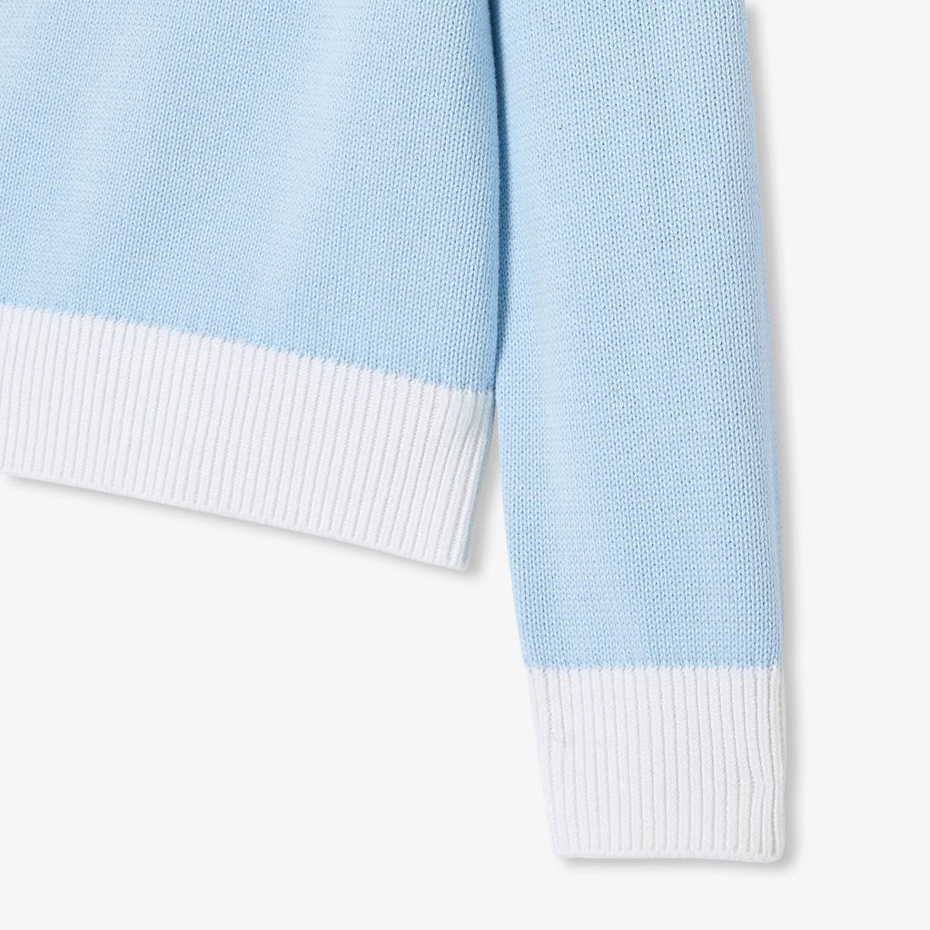Girl cloud intarsia pullover