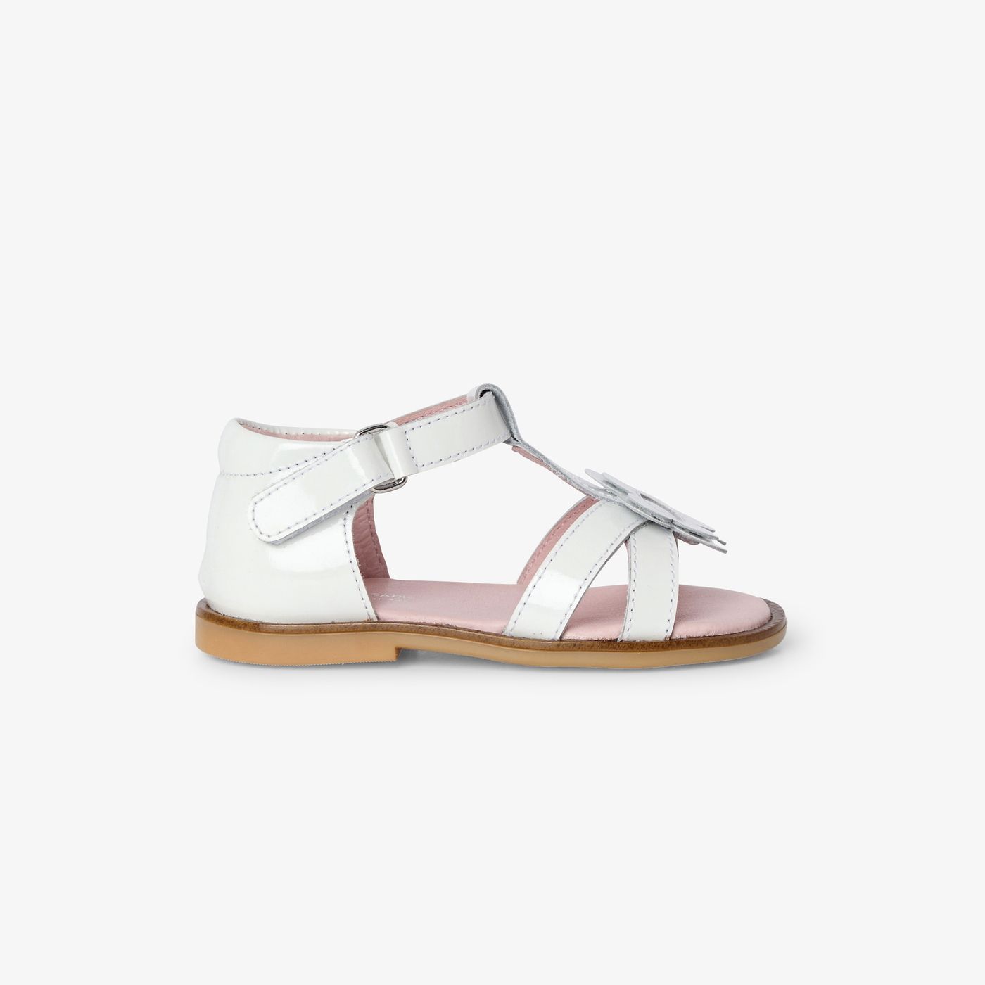 Patent Leather Sandals Baby Girl - Pink/White