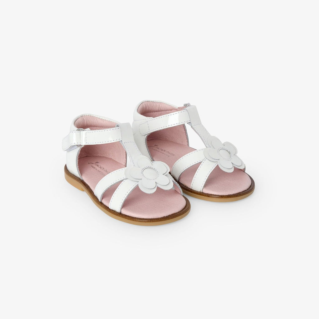 Patent Leather Sandals Baby Girl - Pink/White