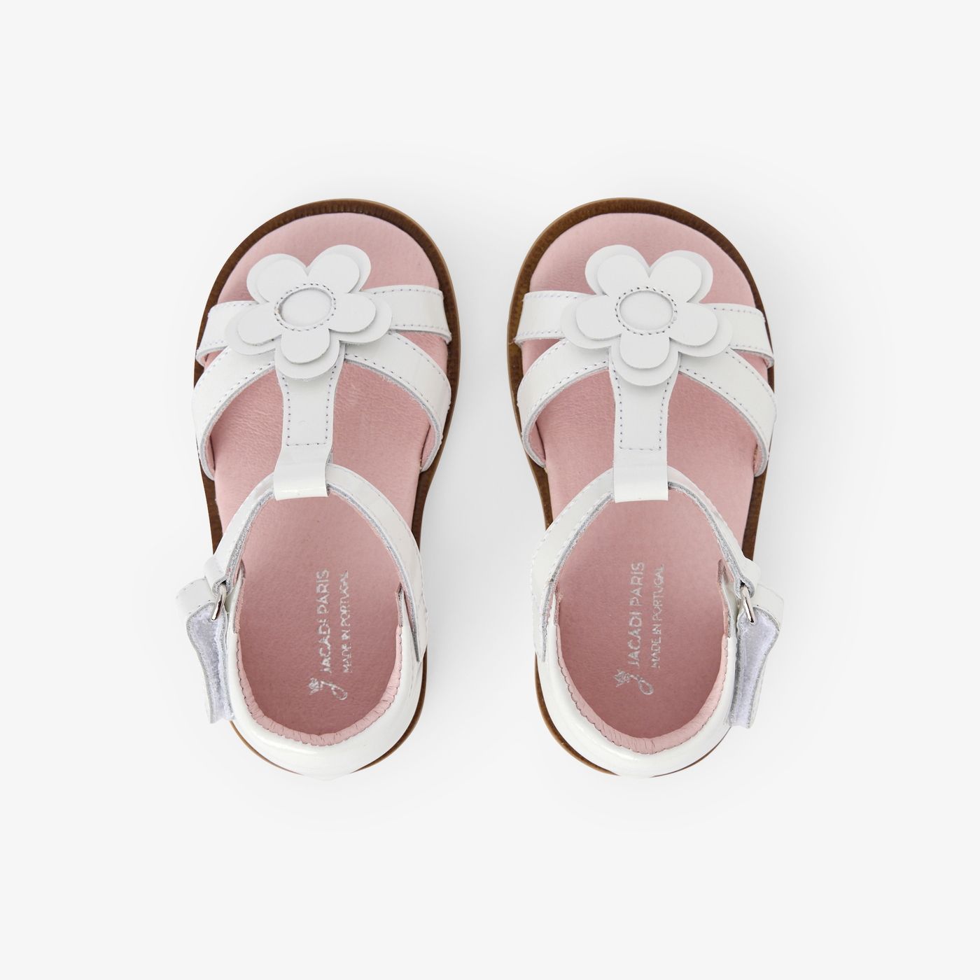 Patent Leather Sandals Baby Girl - Pink/White