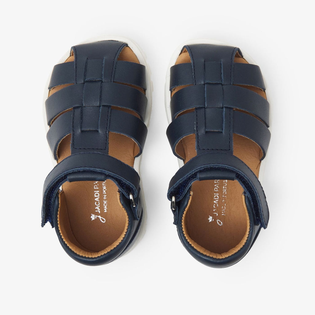 Leather Sandals Baby Boy - Blu Navy Jacadi