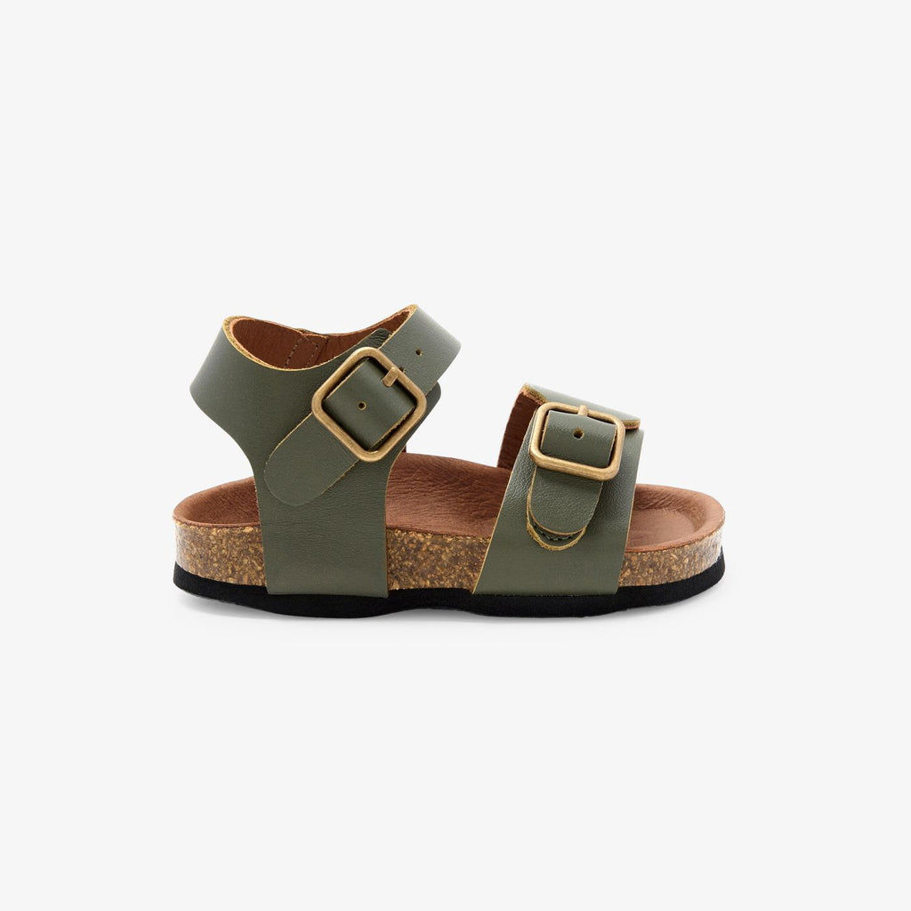 Baby boy leather sandals - Khaki