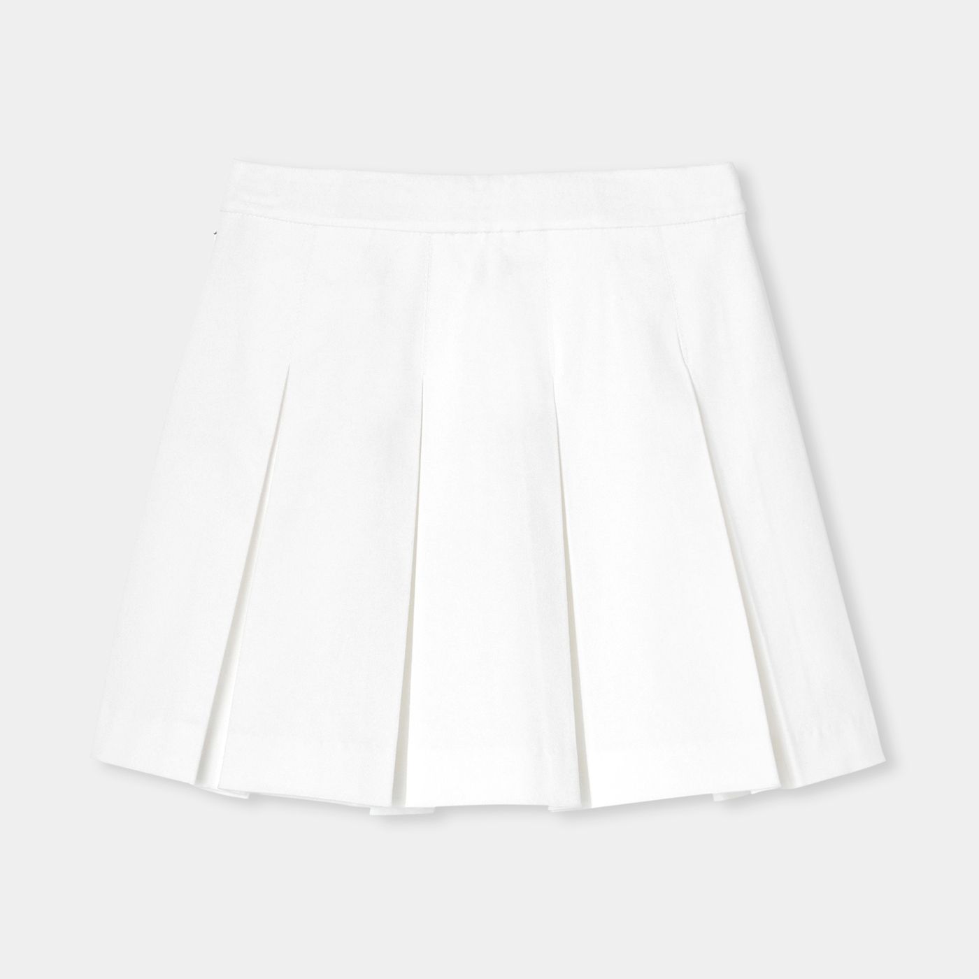 Skirt a Pieghe in Gabardine Girl - Bianco Jacadi