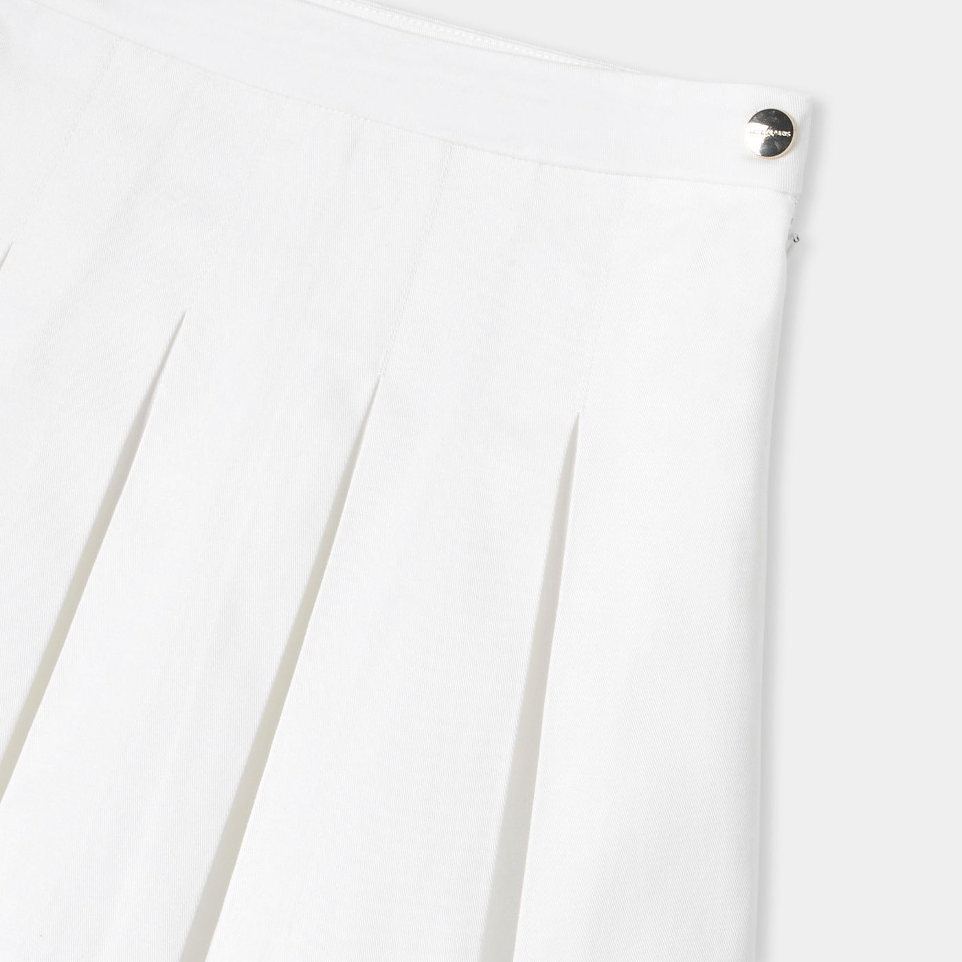 Skirt a Pieghe in Gabardine Girl - Bianco Jacadi