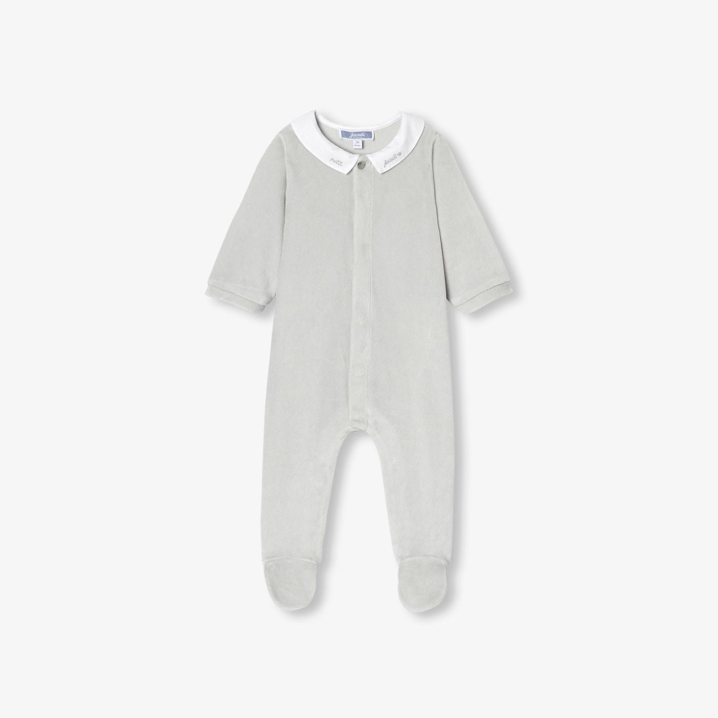 Baby chenille pyjamas - Ice Grey
