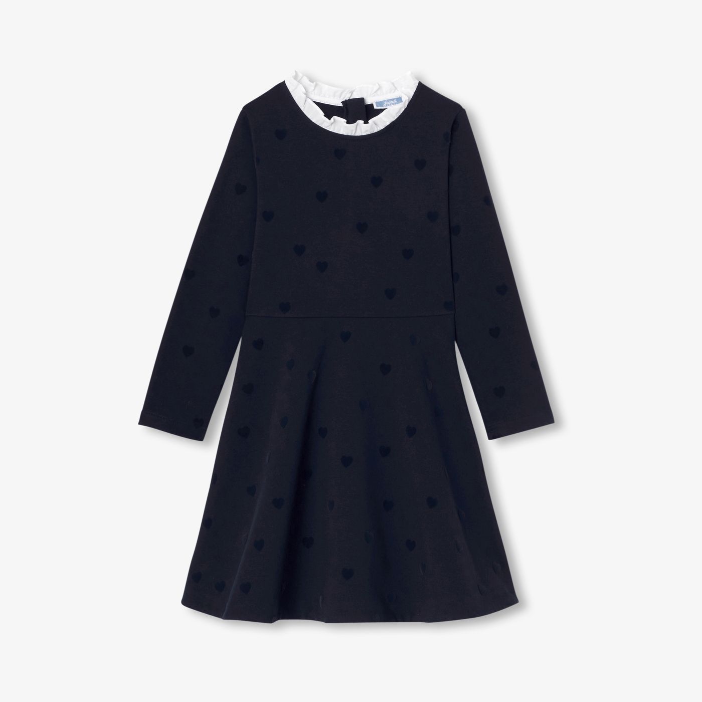 Girl heart dress - Navy Blue Jacadi