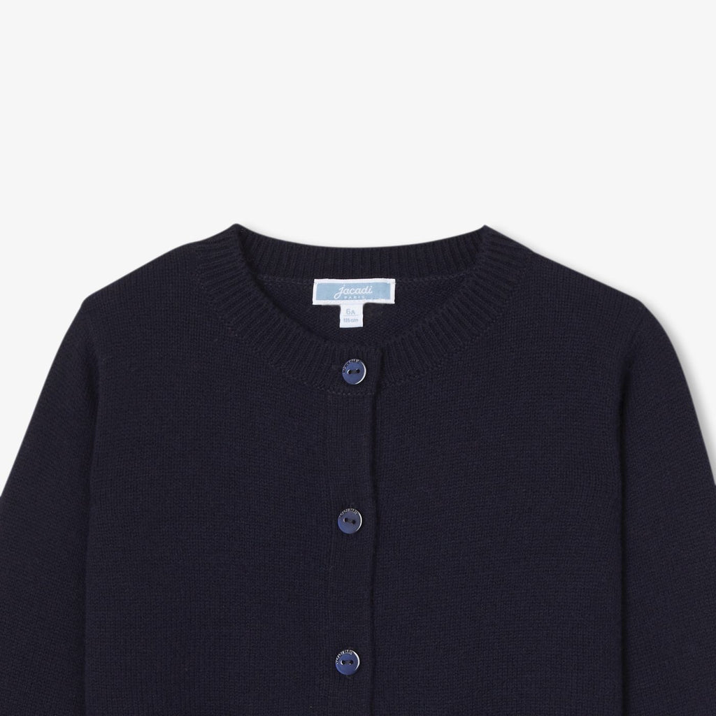 Cardigan in Lana E Cashmere Girl - Blu Navy Jacadi