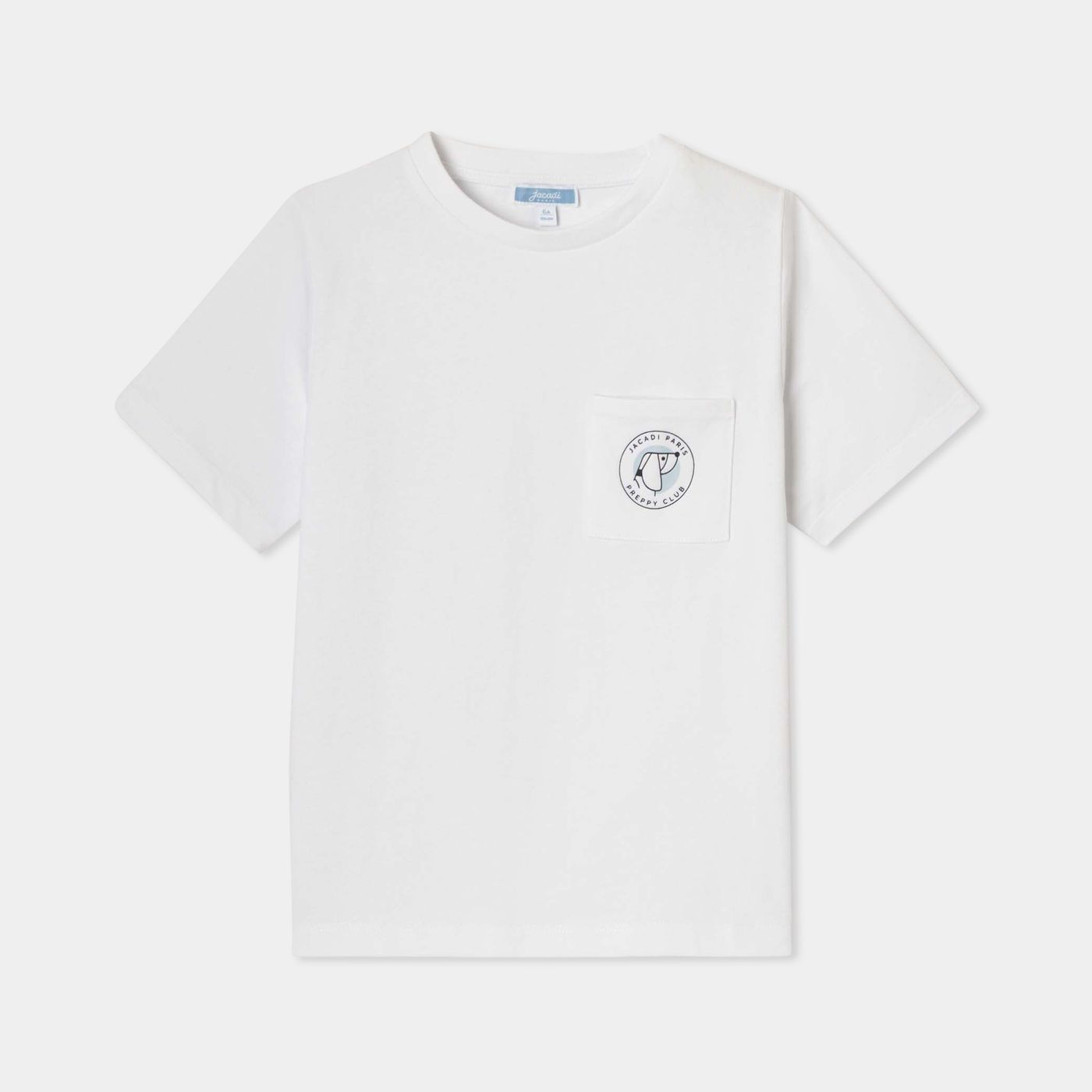 T-shirt Short-sleeved in Cotton Boy - Jacadi White