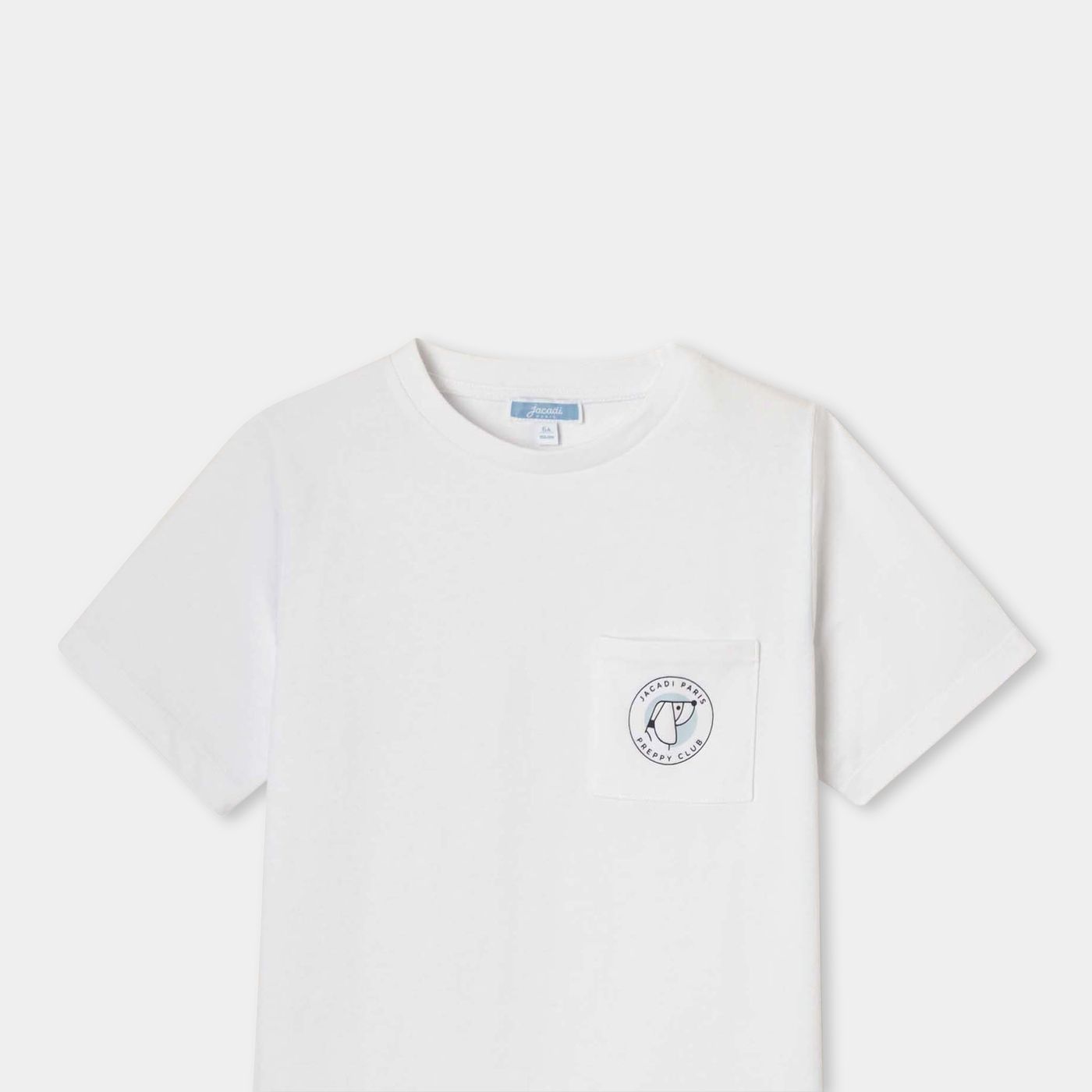 T-shirt Short-sleeved in Cotton Boy - Jacadi White