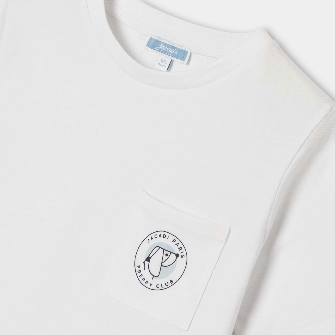 T-shirt Short-sleeved in Cotton Boy - Jacadi White