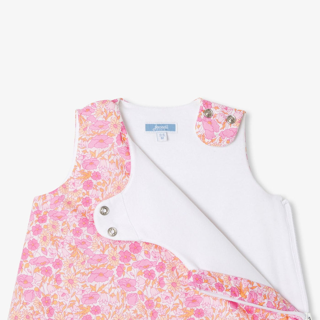 Sacco Nanna Baby Girl 0-6 Mesi in Liberty Fabric - Pink/Multicolour