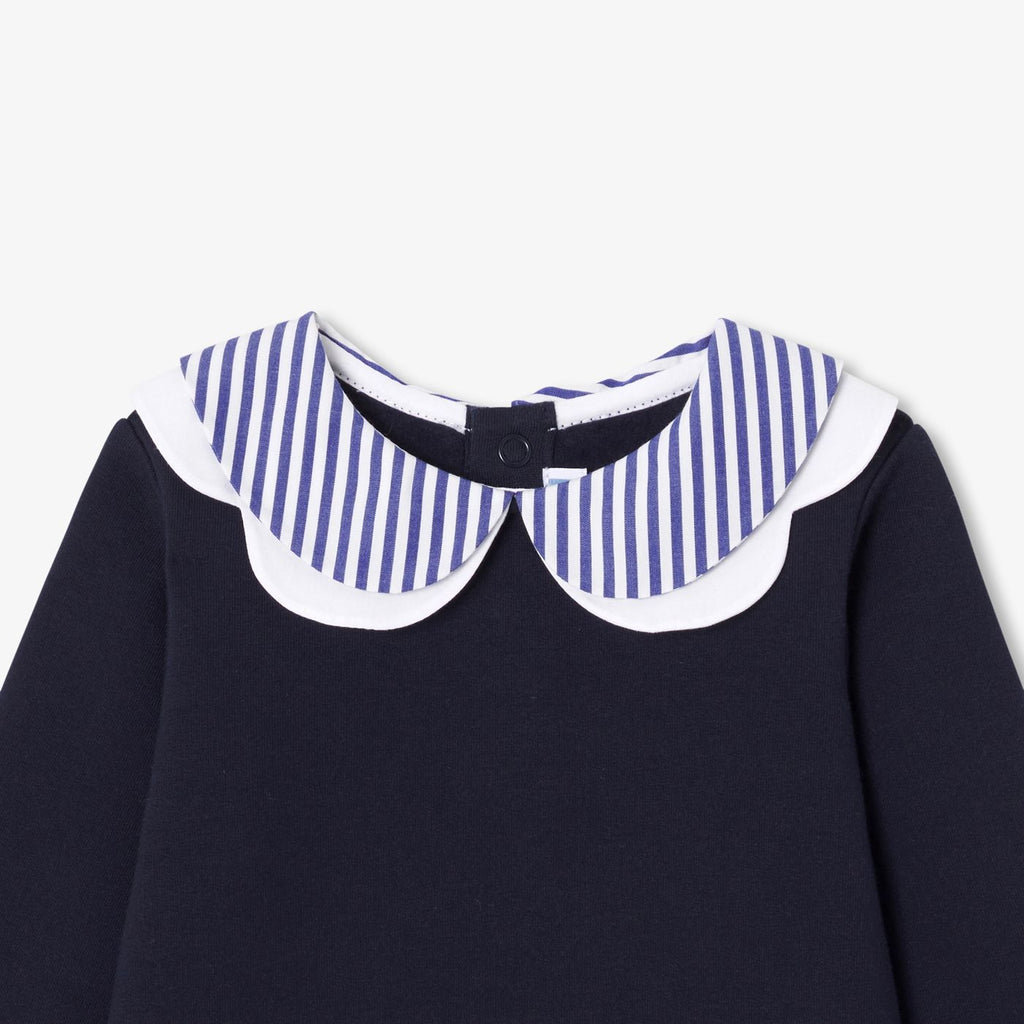 Baby girl sweatshirt dress - Navy Blue Jacadi