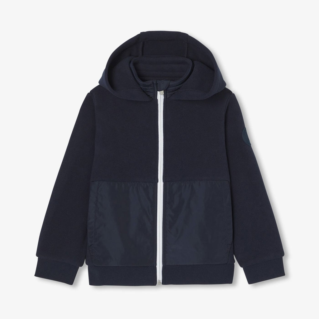 Boy zip-up fleece sweatshirt - Navy Blue Jacadi