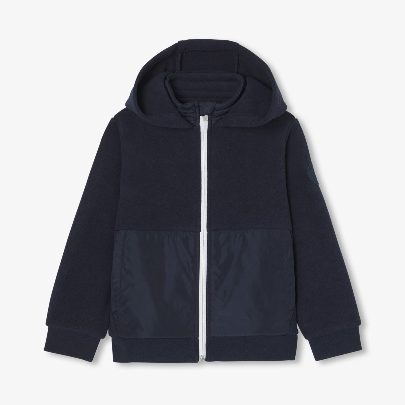Boy zip-up fleece sweatshirt - Navy Blue Jacadi