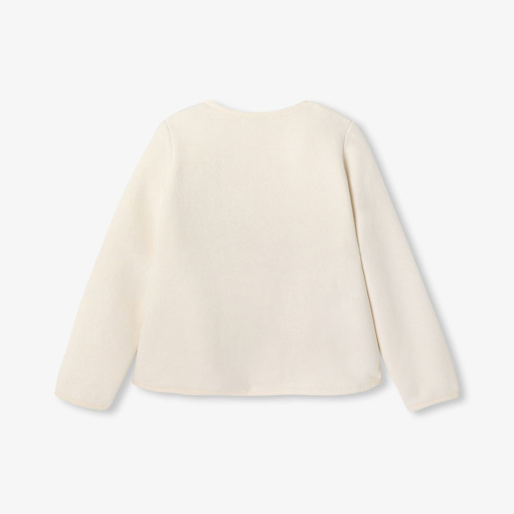Girl fleece jacket - Jacadi Sweet White